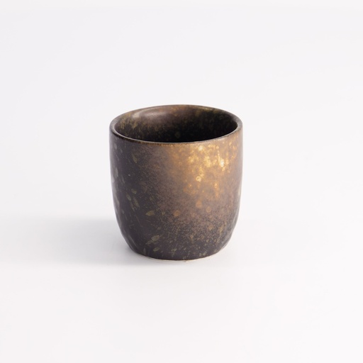 [21809] Edo Brown Sake Cup 4,9x4,8cm 50ml A1888W1009 12/144