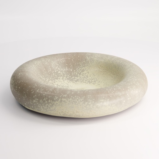 [21838] Gold Sand Grey Deep Dish  24x5cm Grey E764-O-06159