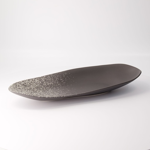 [21844] Silver Grey Mixed Plate 17.5x45.7cm A24323W673Y80 2/12