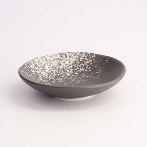 [21852] Silver Grey Sauce Plate 9,7x2cm A23816W673Y80 24/144