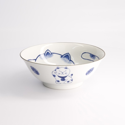 [21866] Kawaii Ramen Bowl Cat Neko 19.7x7.5cm C 21866 4/32