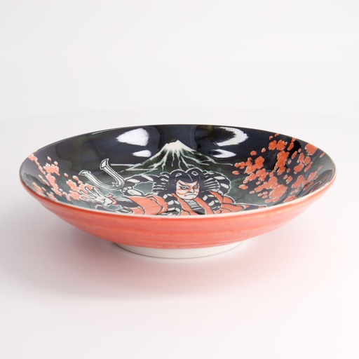 [21885] Asakusa Pasta Plate 21x5cm Kabuki 21885 4/32