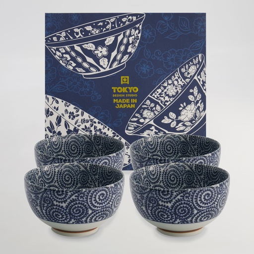 [21913] Mixed Bowls 4pcs Bowl Giftset 13.2x7.2cm 500ml 21913 1/6