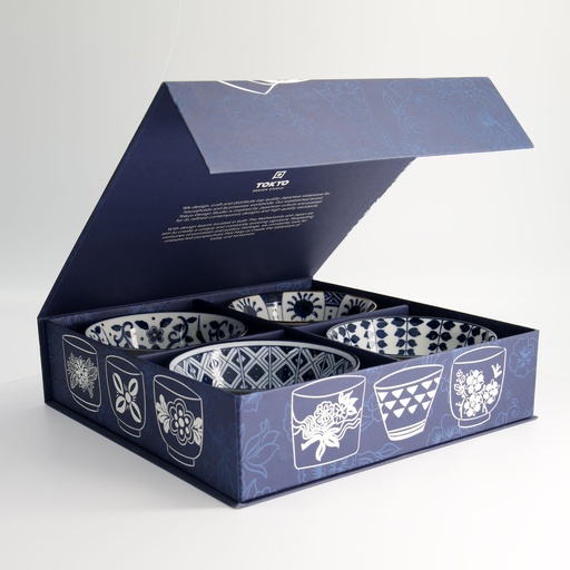 [22652] Mixed Bowls 4pcs Bowl Giftset 14.8x7cm 550ml 7C
