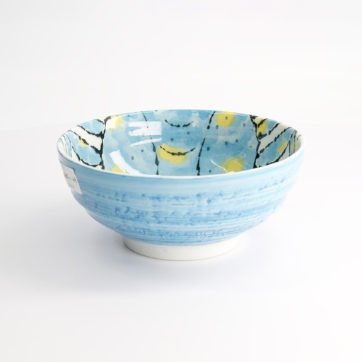 [21936] Seafood Ramen Bowl 18.5x8.2cm 1200ml Crab Light Blue 3/24