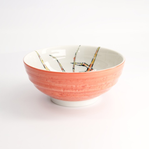 [21937] Seafood Ramen Bowl 18.5x8.2cm 1200ml Lobster Red 3/24