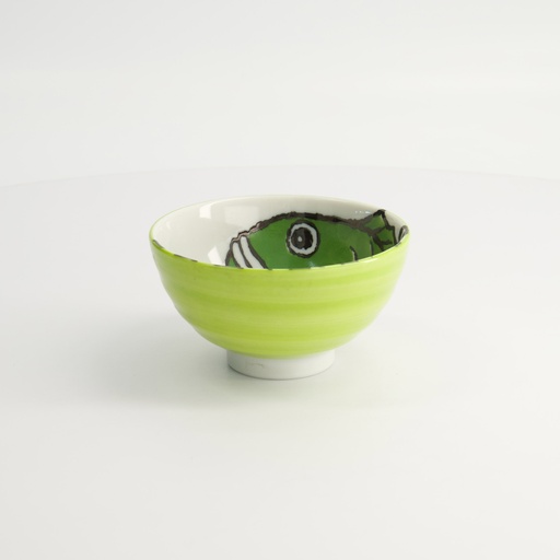 [21966] Seafood Rice Bowls 11.2x6.2cm 300ml Snapper Green 6/96