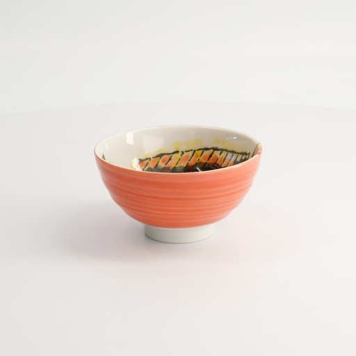 [21967] Seafood Rice Bowls 11.2x6.2cm 300ml Sole Red 6/96