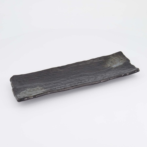 [21997] Mino Craft Rectangular Plate 33x10x2.5cm Black 21997 6/36