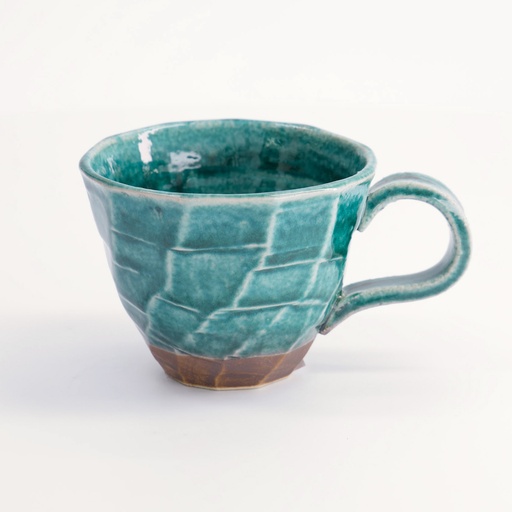[22091] Craft Mug Green 9.5x12.5x7.5cm KA-1/M 6/60