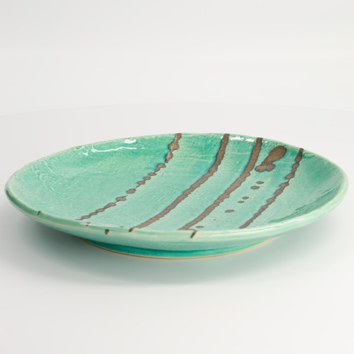 [22102] Yamasaku Round Plate 23x3cm Ocean TA-79 4/24