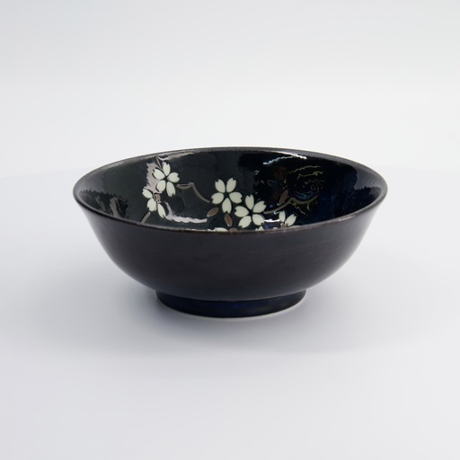 [22110] Cobalt Blue Sakura Ramen Bowl 19.5x7.5cm 22110 5/40