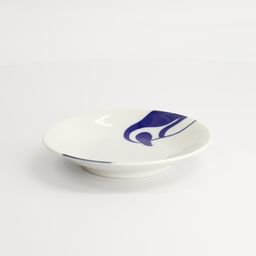 [22125] Kawaii Plate Penguin 13.7x2.4cm BL/WH TA-23/L 12/96