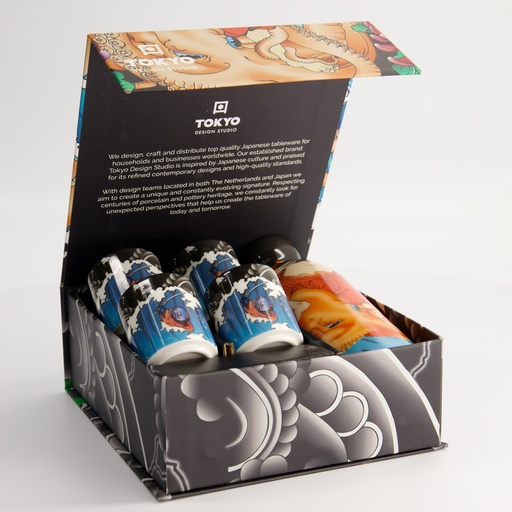[22153] Kawaii Yakuza Octopus Sake Set 1:4 220/50ML 22153 1/8