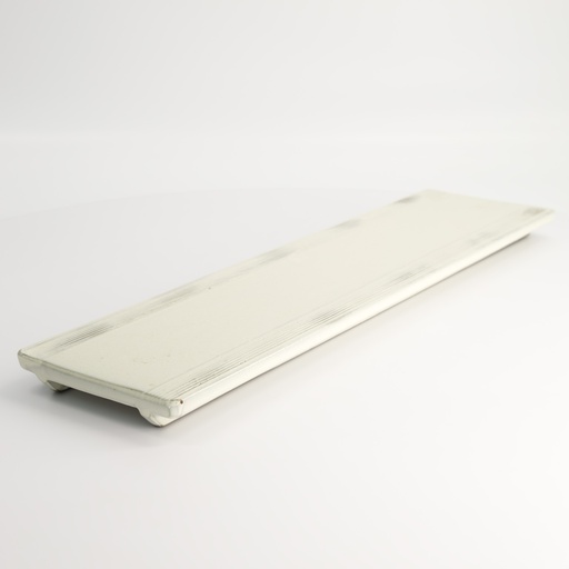 [22188] Mino Craft Rectangular Plate 48x17x3.9cm Ob White TA-101 1/20