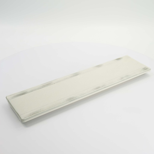 [22188] Mino Craft Rectangular Plate 48x17x3.9cm Ob White TA-101 1/20