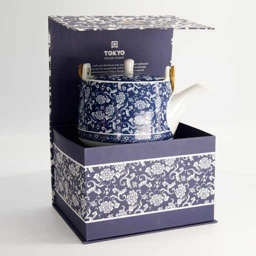 [22273] Teapot Blue A 1000ml HJ1124-X13 22273 1/12