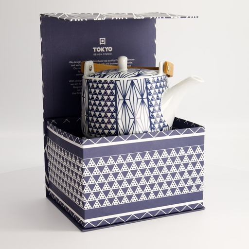[22275] Teapot Blue C 1000ml HJ1124-X11 22275 1/12