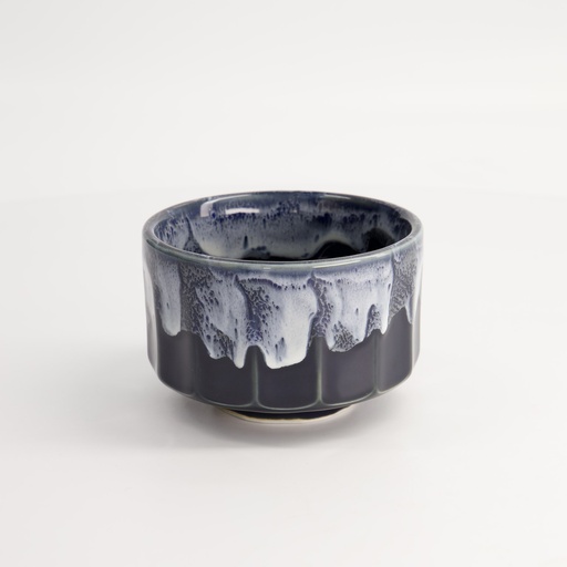 [22284] Craft Matcha Bowl 11.5x7.5cm 400ml Green/Blue KA-78 1/40