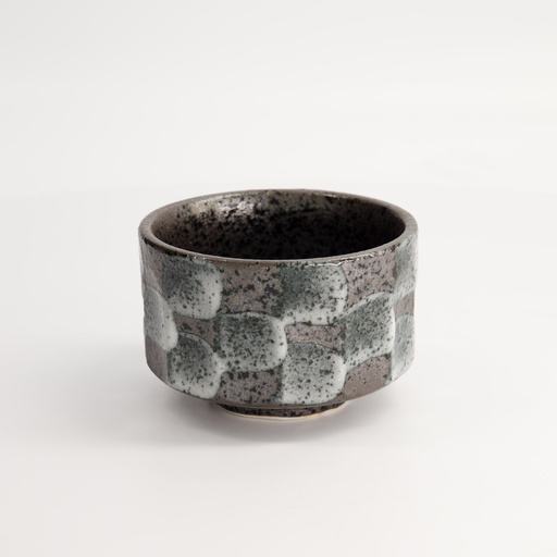 [22289] Craft Matcha Bowl 11.5x7.5cm 400ml Grey Tetsu Glaze KA-83 1/40