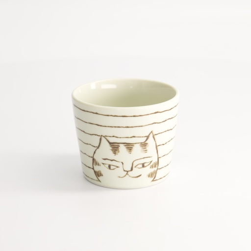 [22300] Neko Maruke Cat Cup 8.5x7cm 230ml 21038051 6/72