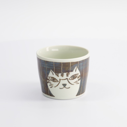 [22301] Neko Maruke Cat Cup 8.5x7cm 230ml 21038052 6/72