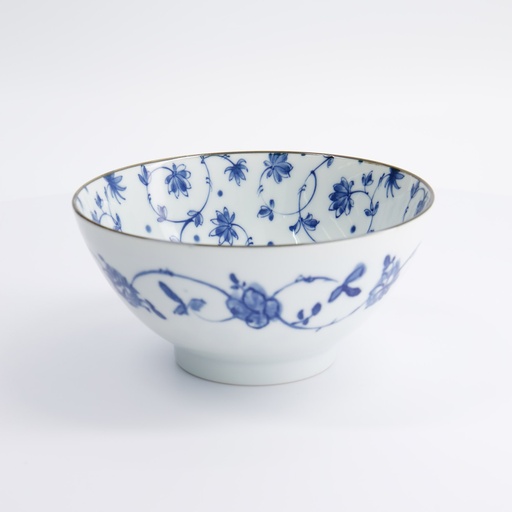 [22316] Natsu Karakusa Mixed Bowl 17.8x8.7cm Blue/White 22316 3/36