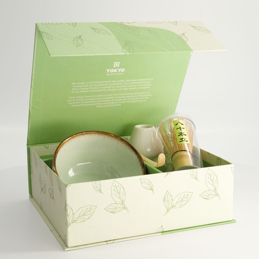 [33003] Matcha Giftset Wasabi D 13x7cm 4pcs 33003 1/12