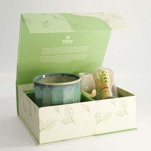 [33006] Matcha Giftset Kanegin Green G 11x8cm 4pcs 33006 1/12