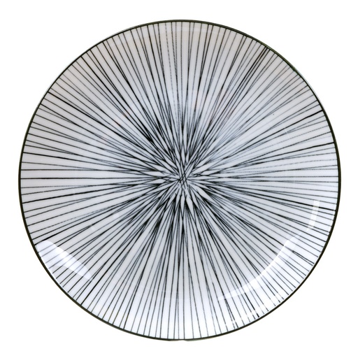 [17967] Nippon Black Plate 25.7x3cm Lines TN-4906/D 3/24