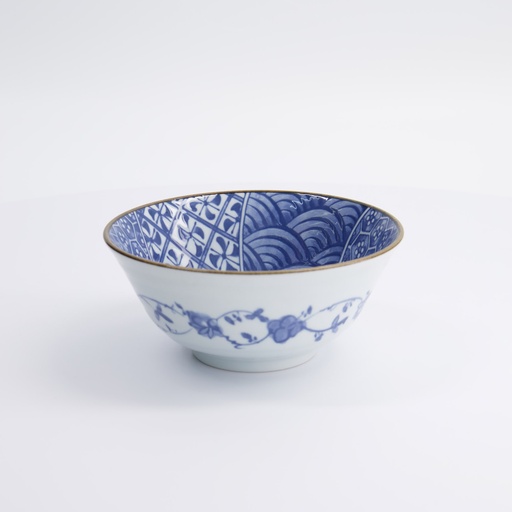 [22318] Natsu Shozui Tayo Bowl 15.2x6.7cm Blue/White 22318 6/48