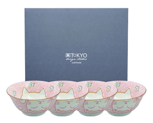 [17047] Kawaii Cat Pink Tayo Giftbox 4pcs 14.8x7cm MT-8015/B 1/10