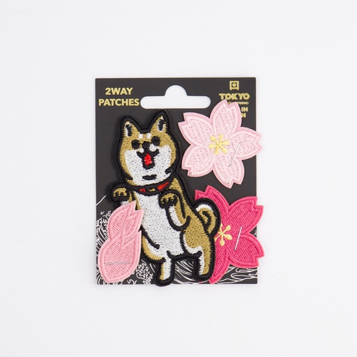 [33099] Patch 2Way Shiba-Dog with Sakura 33099 6/24