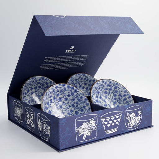 [33245] Mixed Bowls Kara Hana 4pcs Giftset 15x7cm 500ml 7C 33245 1/6