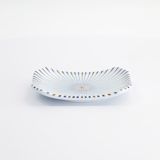 [33276] Melamine Tokusa Rectangular Plate 15.8x11.5x2.3cm YA91 12/96