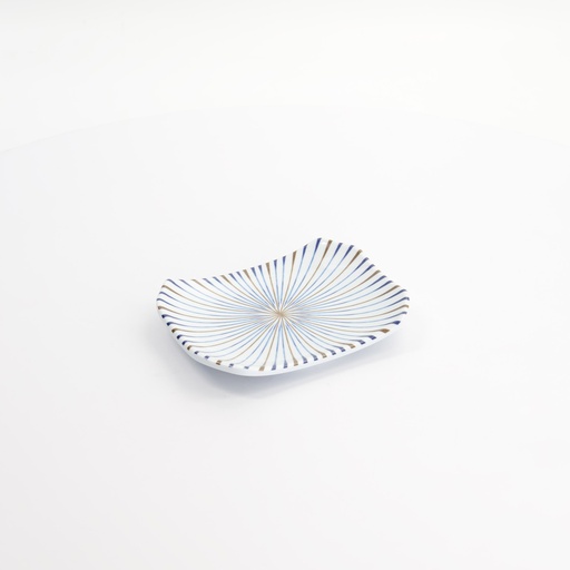 [33276] Melamine Tokusa Rectangular Plate 15.8x11.5x2.3cm YA91 12/96