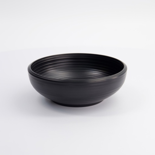 [33281] Melamine Iwate Black Salad Bowl 16.4x5.8cm 700ML 15714 6/48