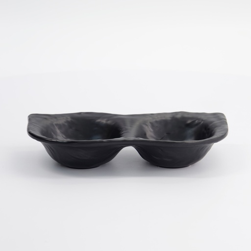 [33288] Melamine Iwate Black Sauce Dish 2pcs 19.2x9.4x3.6cm 110ML 12503 12/72