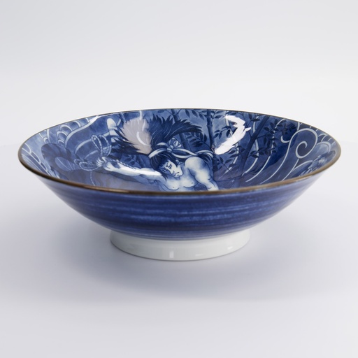 [33340] Yakuza Tiger Bowls 25.2x7.7cm 1600ml BL/WH 33340 3/18