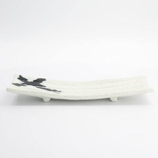 [33372] Mino Craft Rectangular Plate 31x10.2x4.5cm White 33372 6/24