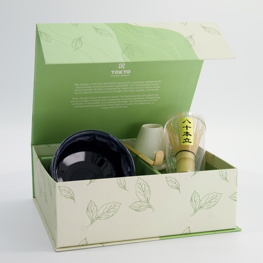 [33374] Matcha Giftset Kanegin Green/Navy I 11x8cm 4pcs 33374 1/12