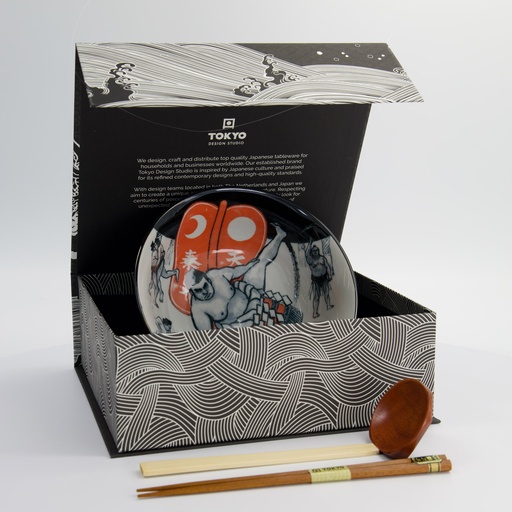 [33391] Asakusa 3pcs Ramen Giftset 20.5x8cm 1250ml Sumo 4B 33391 1/6