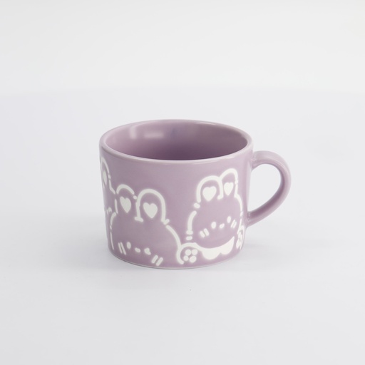 [33393] Kawaii Rabbit Mug Purple 8x6cm 6/48