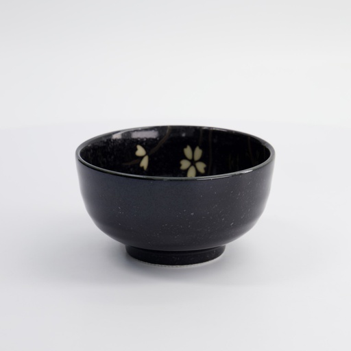 [33401] Sakura Bowl 12.5x7cm 450ml Black 33401 6/48 