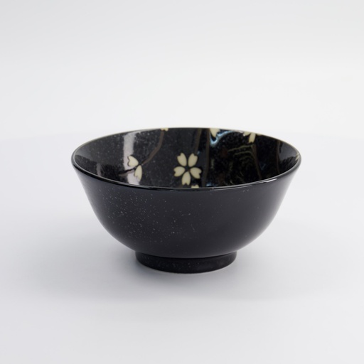 [33402] Sakura Bowl 15.3x7.5cm 650ml Black 33402 6/48