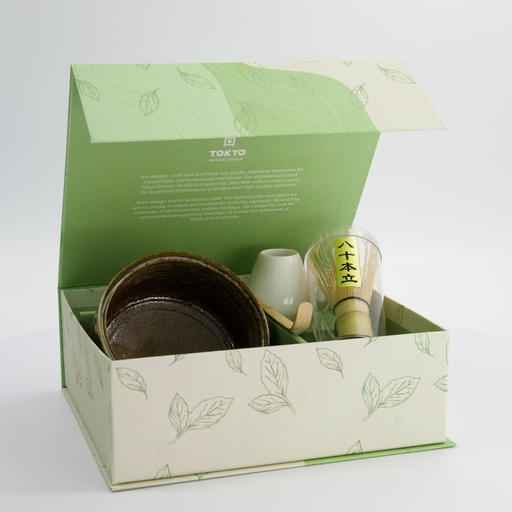[33412] Matcha Giftset Green/Brown 12x7.5cm 4pcs 33412 1/12  