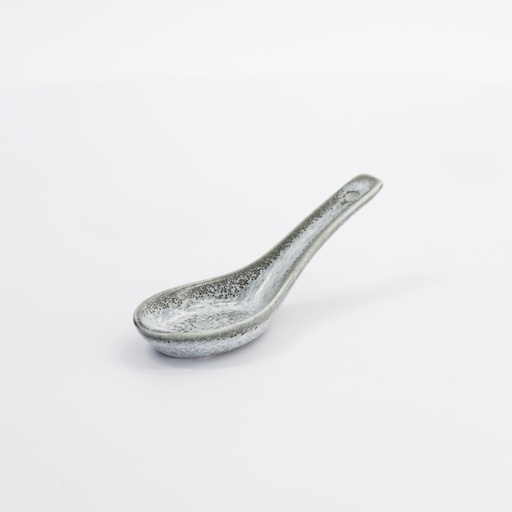 [33470] Tajimi Spoon Grey/White 13.5cm E669-0-0101 12/360      
