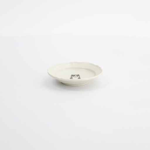 [33533] Neko Maruke Cat Sauce Dish 10.2x2.3cm 33533 12/192 
