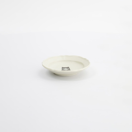 [33535] Neko Maruke Cat Hachiware Sauce Dish 10.2x2.3cm 33535 12/192