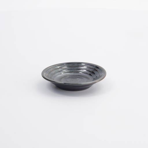 [33553] Sauce Dish Tetsu Kessho 7.8x1.8cm Black 33553 12/192